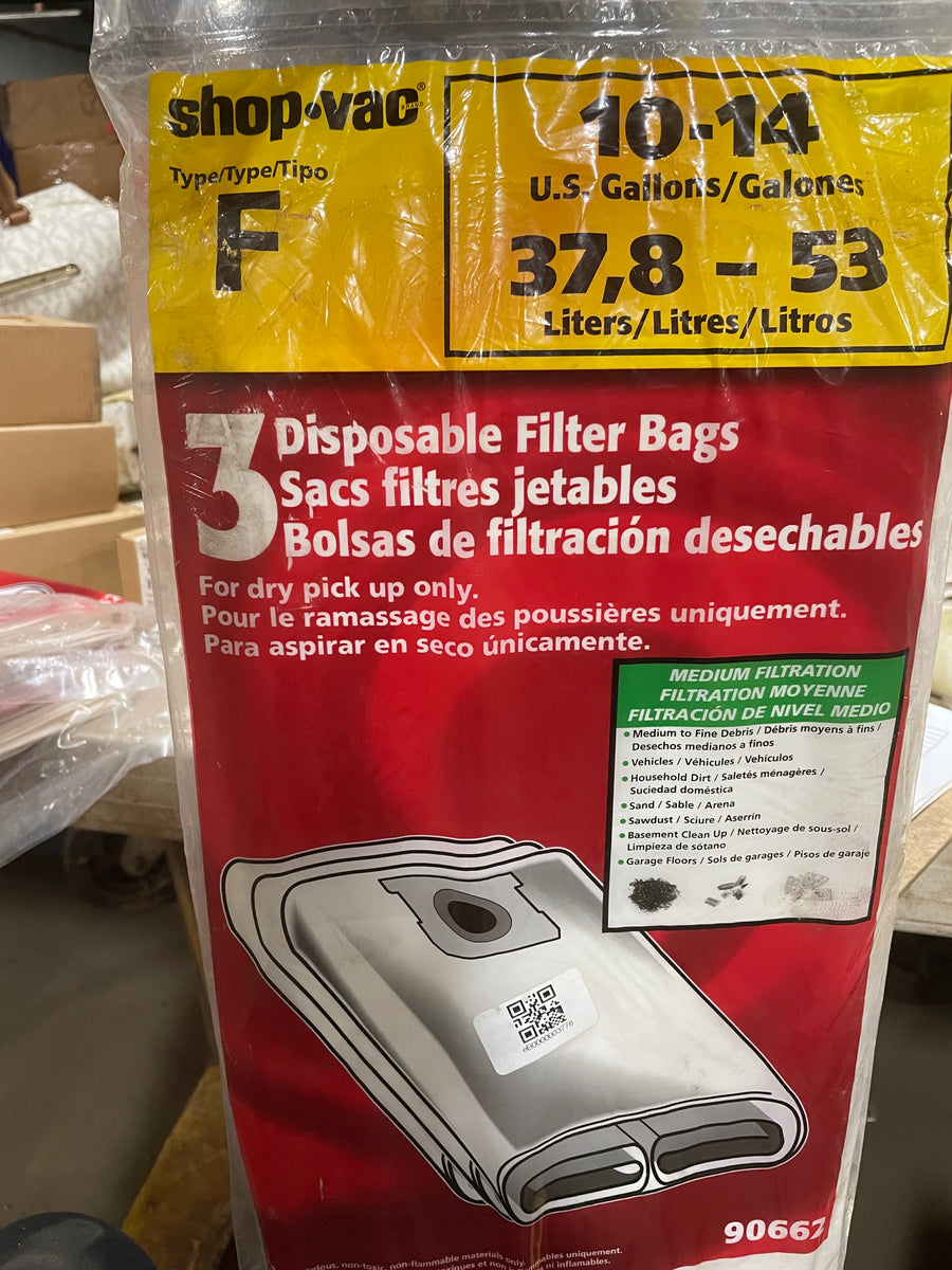 Optimize Filtration with Shop-Vac® Disposable Filter Bags