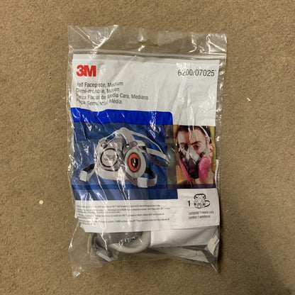 3M 6200/07025 Half Facepiece Reusable Respirator - New Surplus