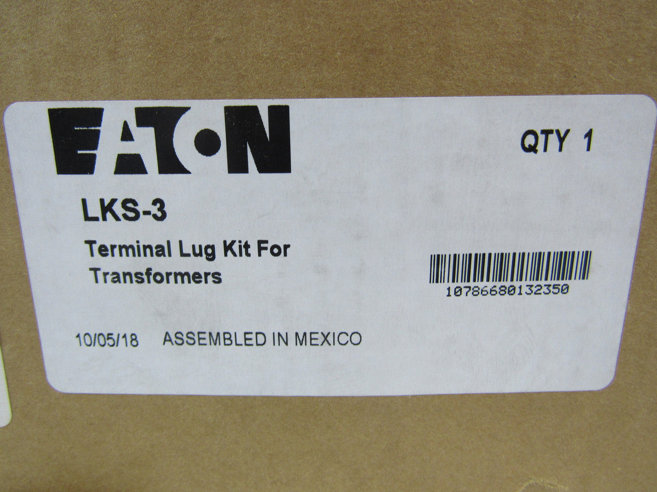 Eaton LKS3 Terminal Lug Kit Lugs & Hardware - New Surplus