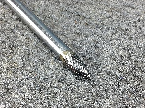 SGS Tool Company 16628 SG-1 Double Cut Bur 1/4 By 6 Shank Carbide Bur 1/4 Diameter 1/4 Shank Diameter- New Surplus