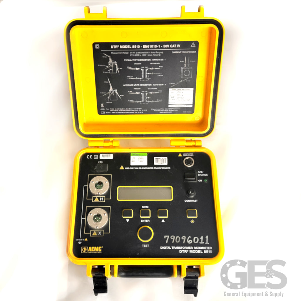 AEMC DRT 8510 Digital Transformer Turns Ratiometer - Reconditioned