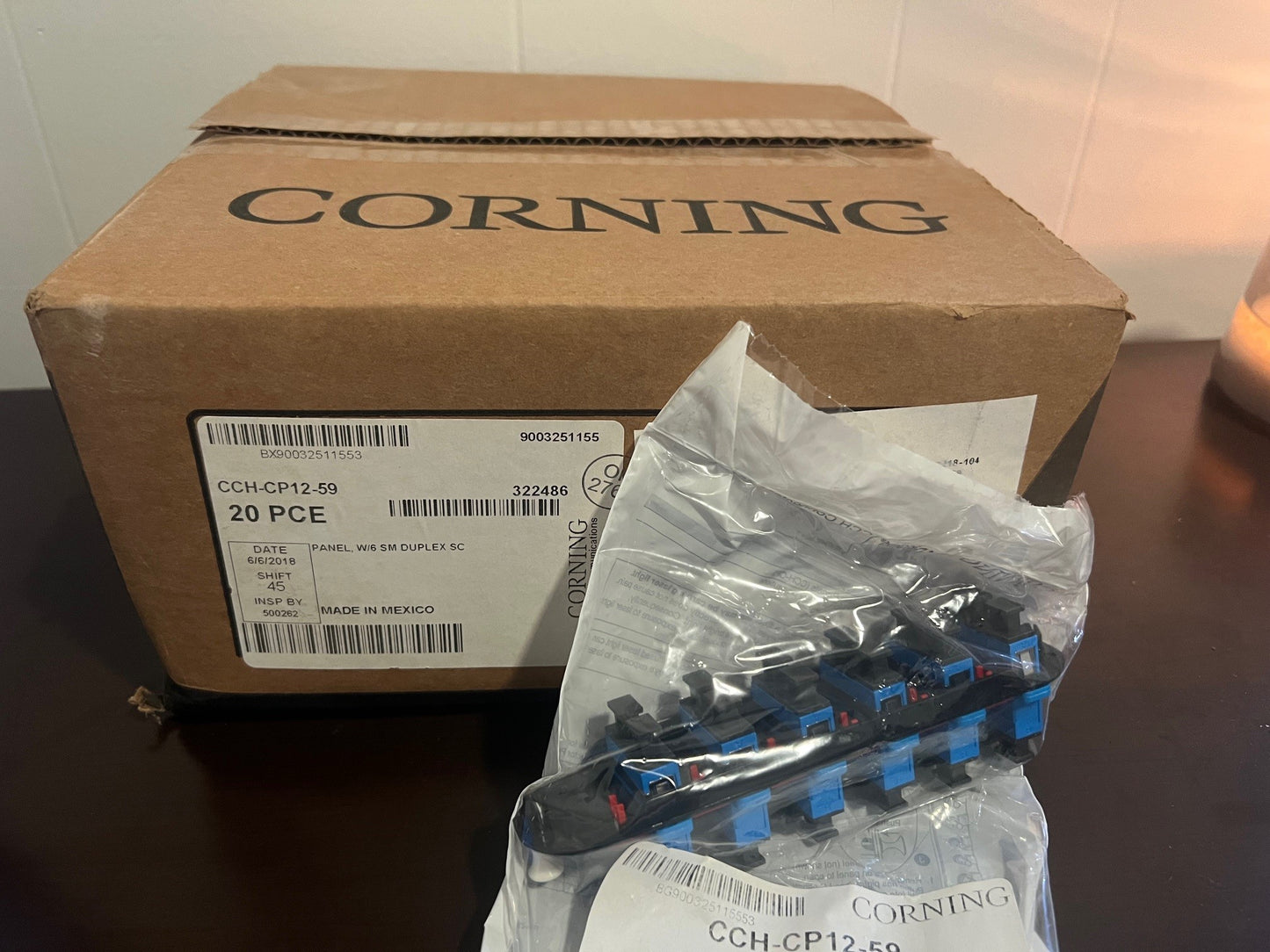 Corning CCH-CP12-59-P03RH Pigtailed Connector Housing - New Surplus