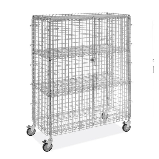 Uline H-2084 Security Cart 48 x 24 x 69 in. - Reconditioned