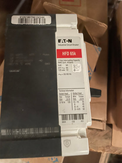 Eaton HFD1020 Circuit Breaker 20A 1P - New Surplus