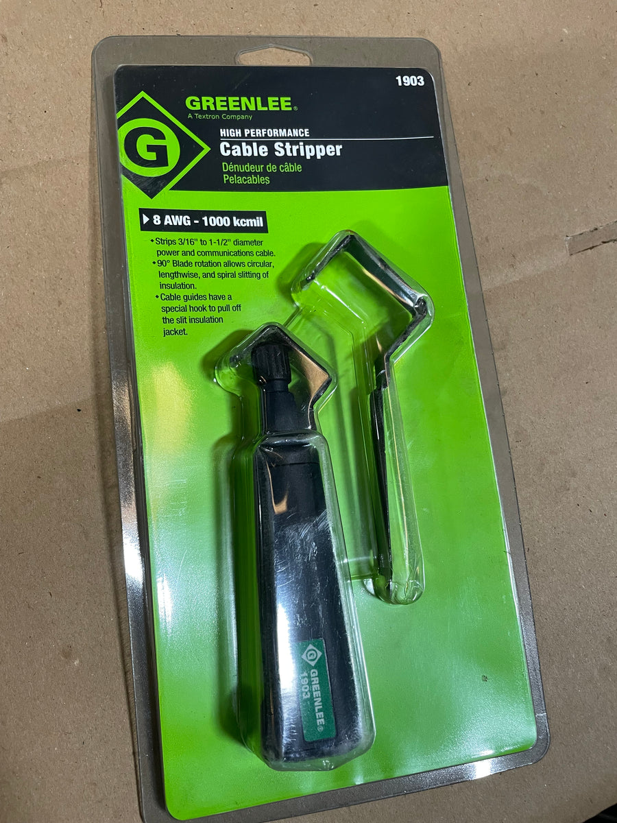 Greenlee 1903 7 inch Cable Stripper 8 AWG to 1250 kcmil-New Surplus ...