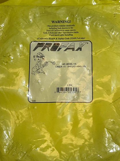 Profax 42-4045-15 .040/.045 15 Foot MIG Welding Gun Liner - New Surplus