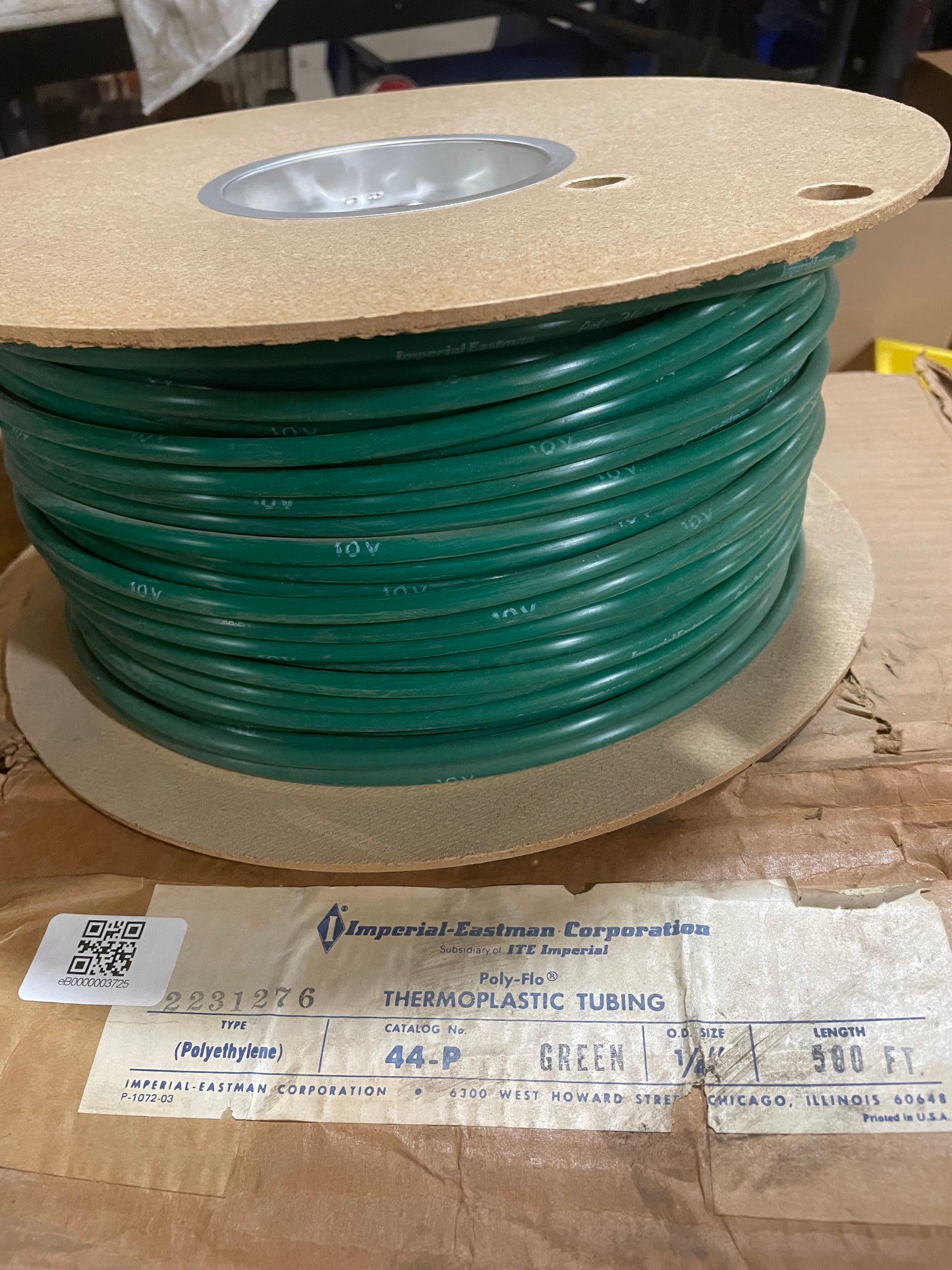 Imperial-Eastman 44-P Green 1/4in. Thermoplastic Polyethylene Tubing - New Surplus