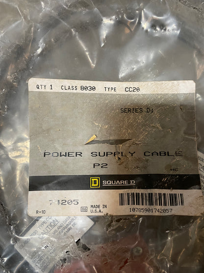 Square D CC-20 Power Supply Cable P2- New Surplus