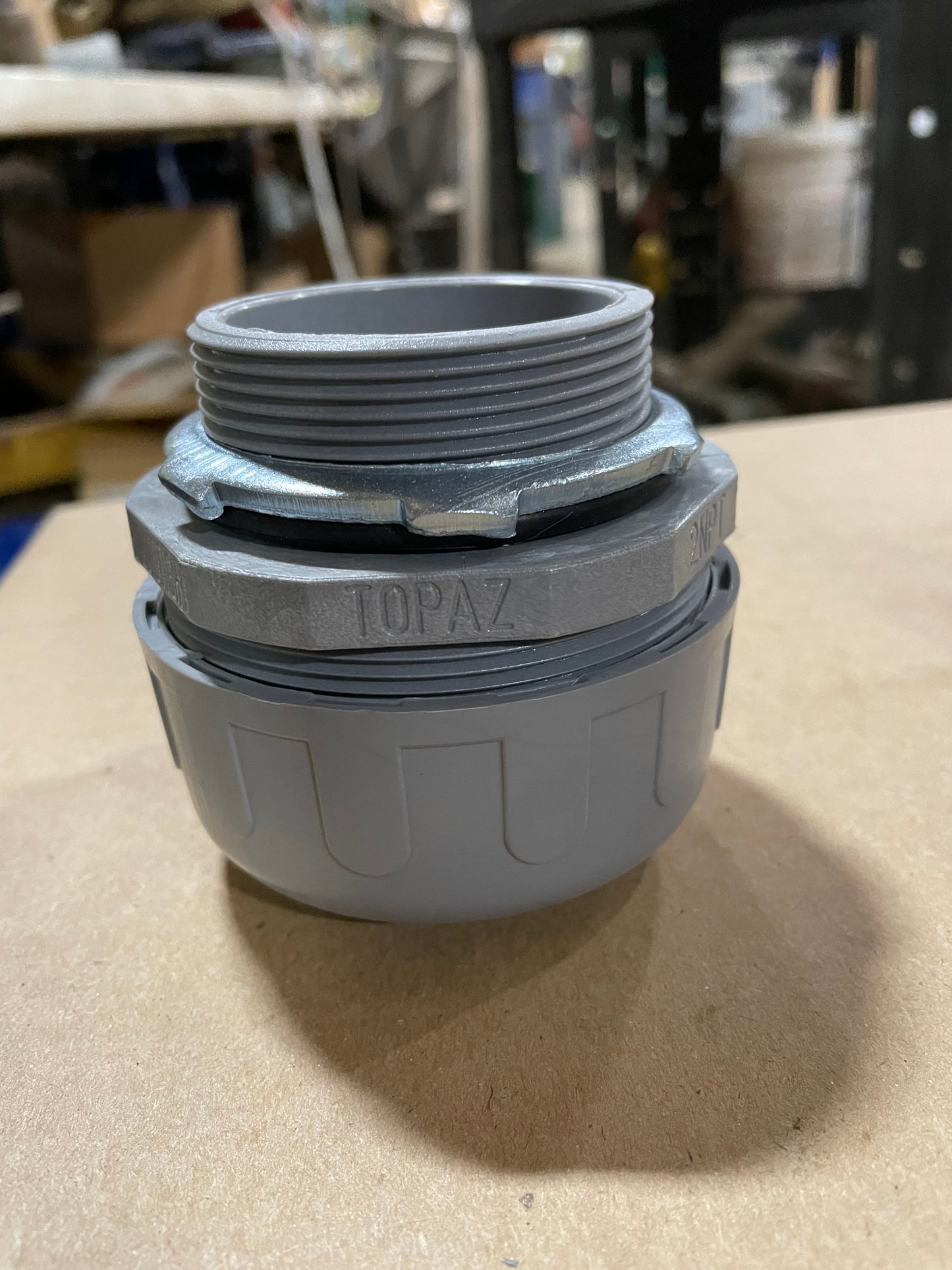 Topaz P476 2in. Gray Nylon Liquid Tite Connector(Pack of 2) - New Surplus