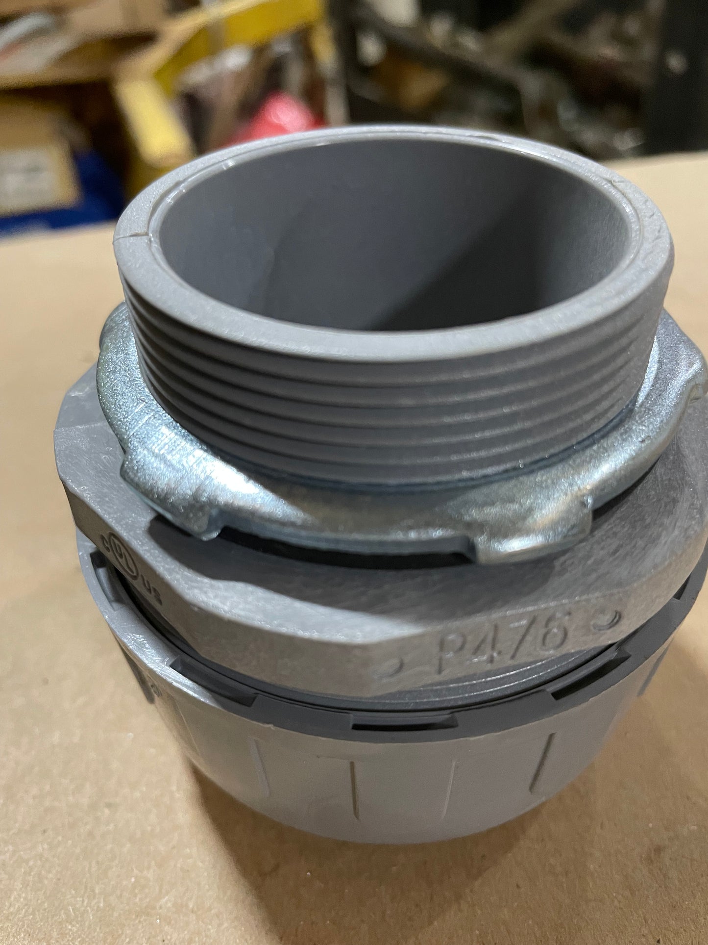 Topaz P476 2in. Gray Nylon Liquid Tite Connector(Pack of 2) - New Surplus