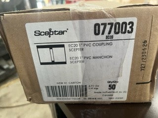 IPEX EC20 1in. PVC Coupling Scepter QTY 50 - New Surplus