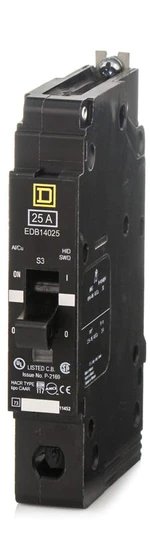 Schneider Electric EDB14025 Square D Circuit Breaker 25A 1P - New Surplus