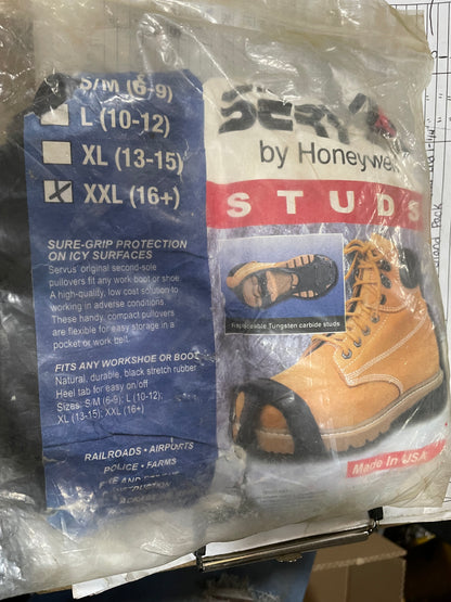 Servus by Honeywell Work Traction Stud Shoe Boots XXL/ Boot sizes 16 plus - New Surplus