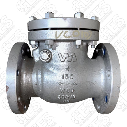 Warren 3155-8 Cast Carbon Check 4 Inch Valve  -  New Surplus