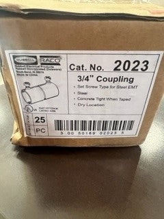 Hubbell Raco 3/4 in. EMT Set-Screw Coupling QTY 25- New Surplus
