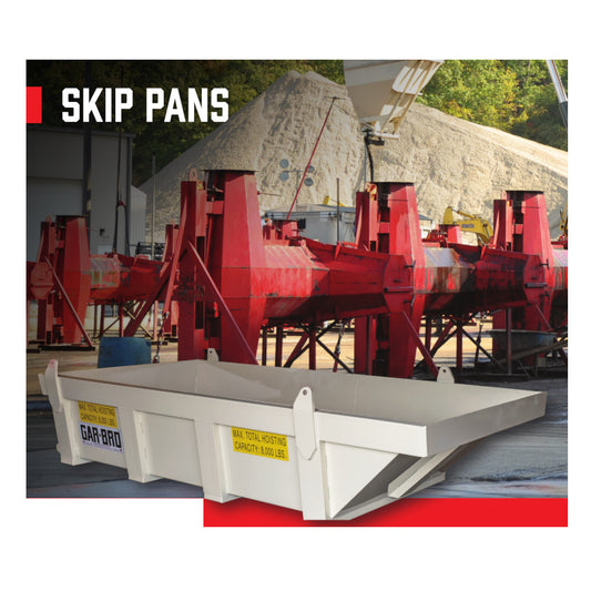 Gar-bro 8KSP2510 Skip Pan with 8000lb Capacity 