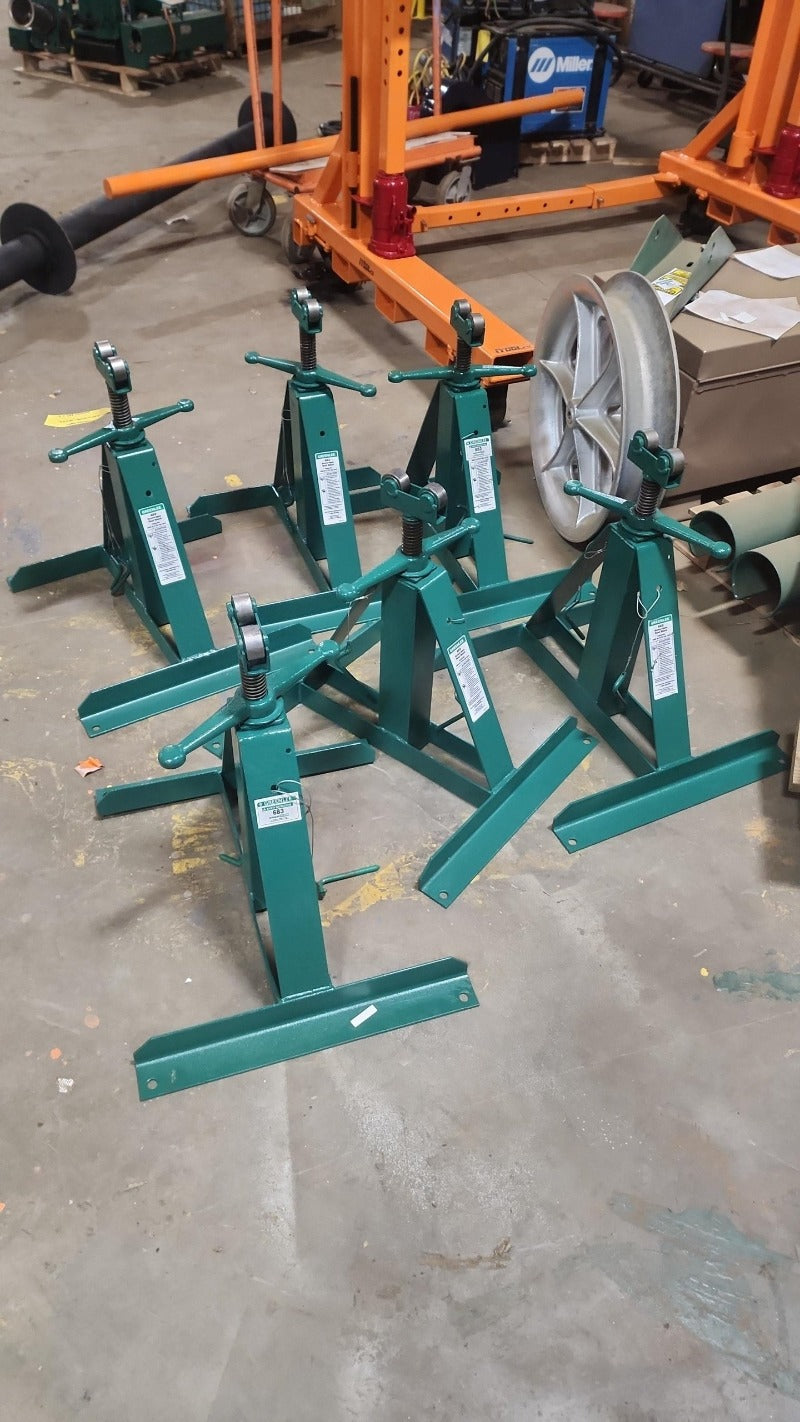 Greenlee 683 Screw Type Reel Stand - Reconditioned with 1 Yr. Warranty