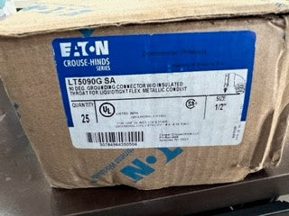 Eaton Crouse-Hinds LT5090G SA 90 Ground Lug 1/2 inch (25count) - New Surplus