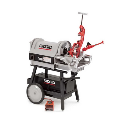 Ridgid 26092 1224 RC Threading Machine with Rolling Cart includes Die Heads & Dies for 1/4in. to 4in. Conduit