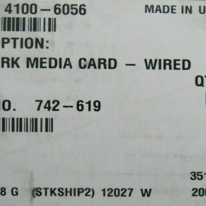 Simplex 742-619 Network Media Card 4100-6056 - New Surplus