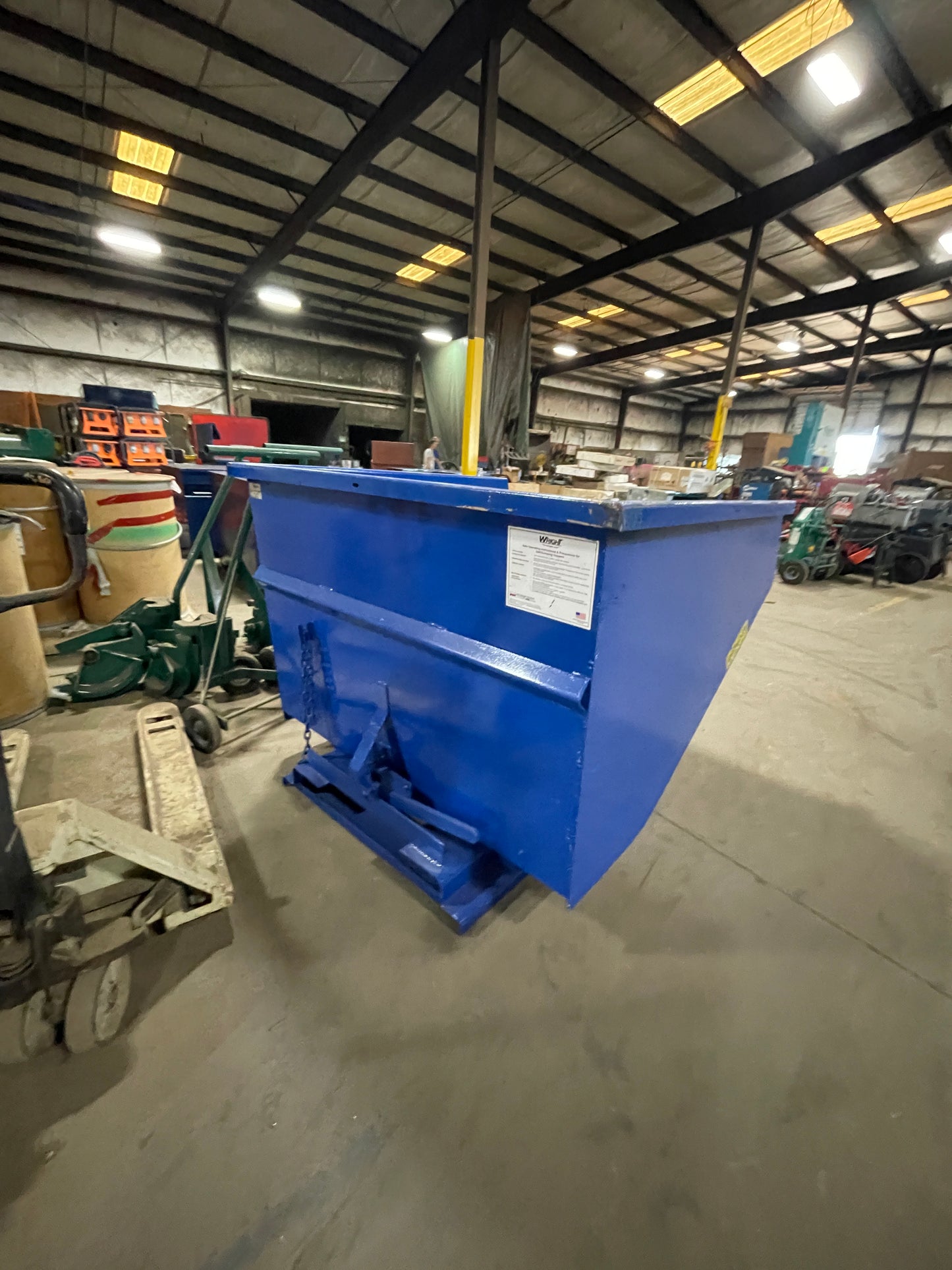 Dump Hopper 2 Cubic Yard Medium Duty Forklift Hopper -  Reconditioned