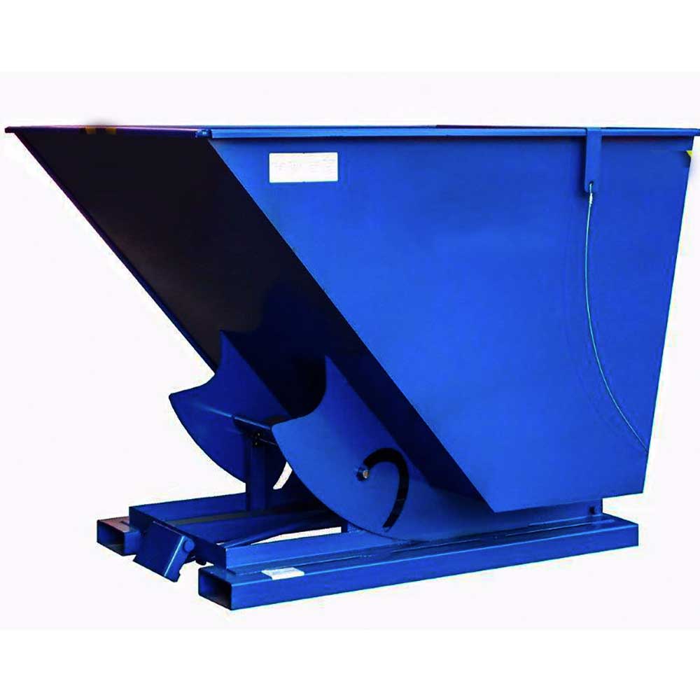 Dump Hopper 2-1/2 Yard Steel Self-Dumping Forklift Bump Dump Hopper - Reconditioned