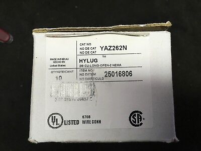 Burndy YAZ262N Copper Compression Lug (10pcs)  -  New Surplus